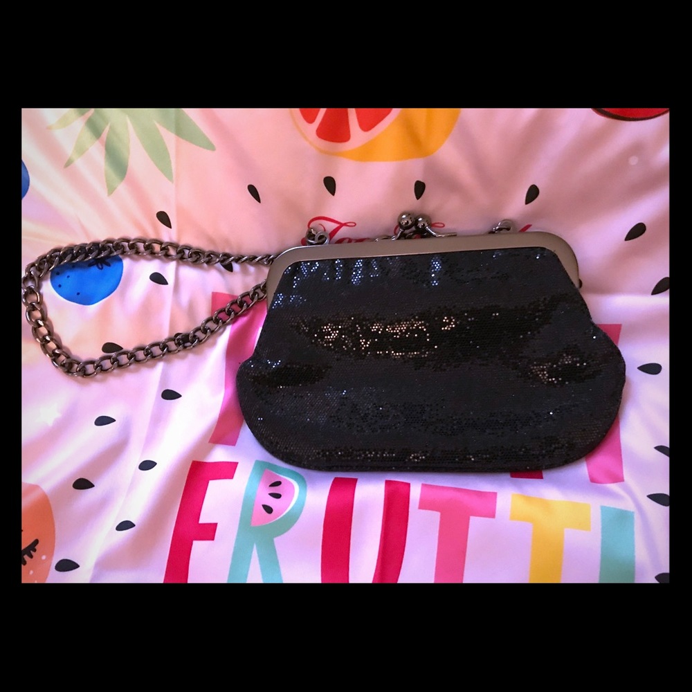 Sequin Black Purse by Express